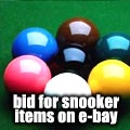 Check out E-bay for Snooker items