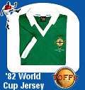 Retro Northern Ireland World Cup 1982 jersey
